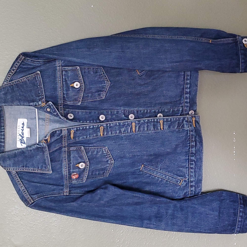 Express Bleus Womans Jean Jacket Size L